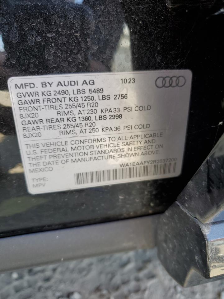 WA1EAAFY2R2037200 2024 Audi Q5 Premium Plus 45