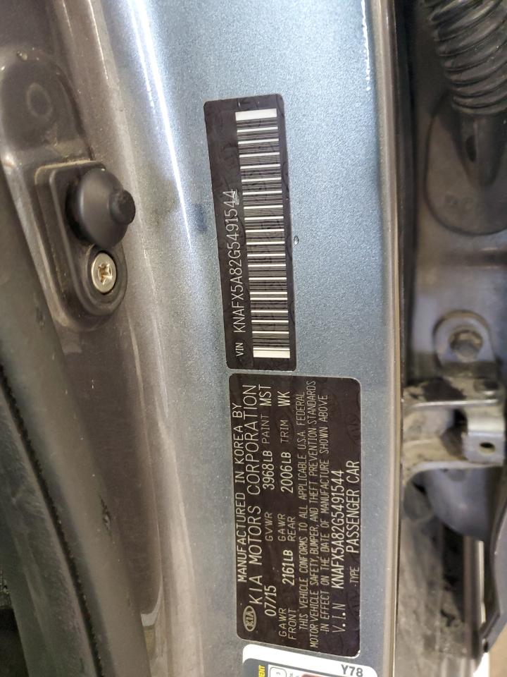 KNAFX5A82G5491544 2016 Kia Forte Ex