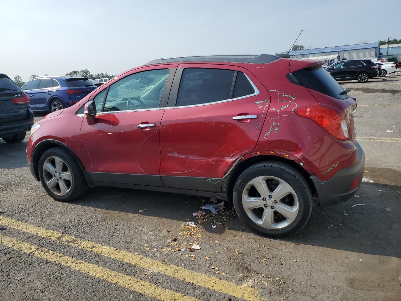 2015 BUICK ENCORE with SIDE damage, VIN KL4CJBSB9FB243267