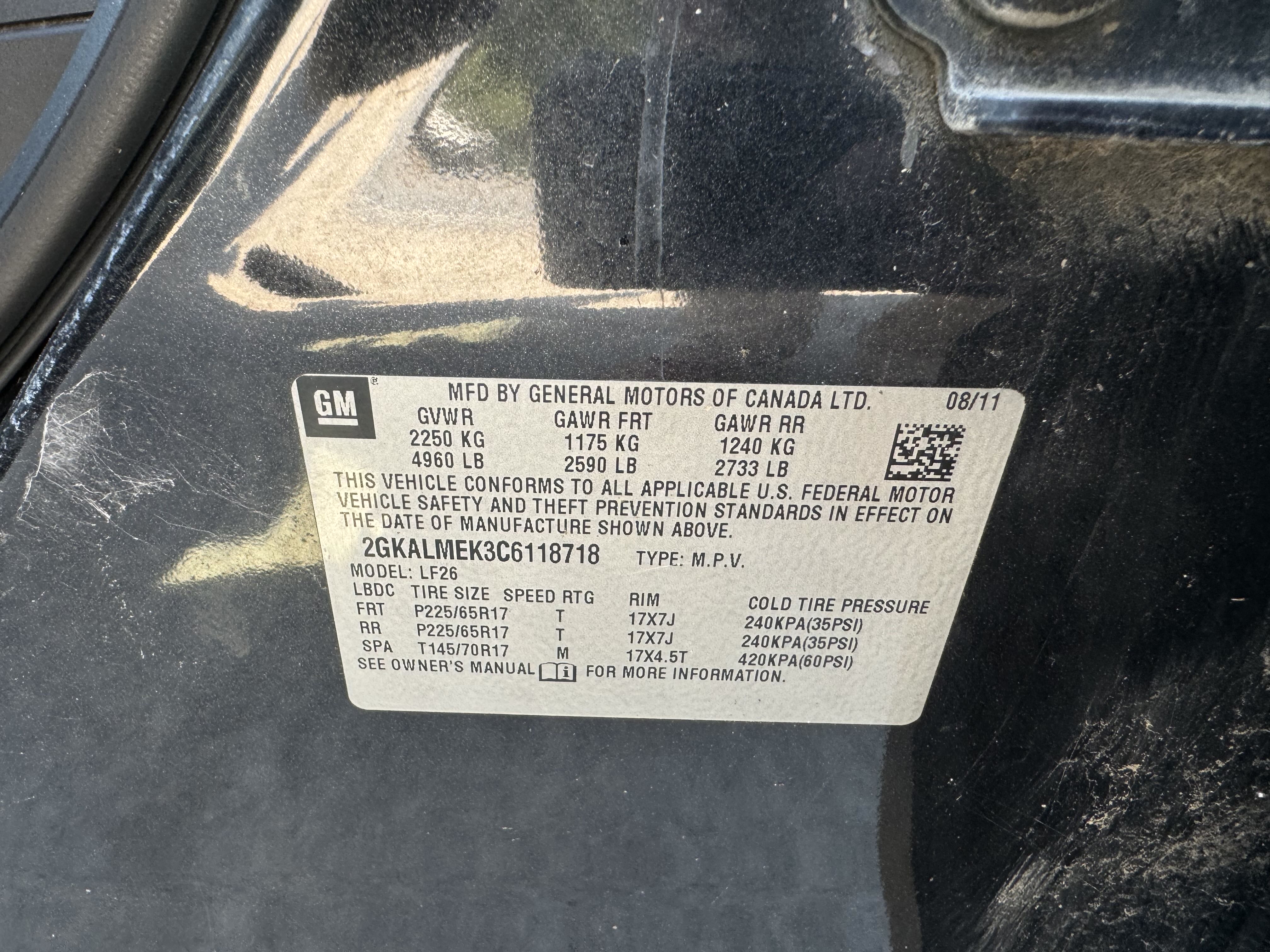 2GKALMEK3C6118718 2012 GMC Terrain Sle