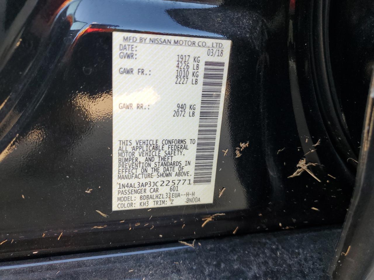 1N4AL3AP3JC225771 2018 NISSAN ALTIMA - Image 15