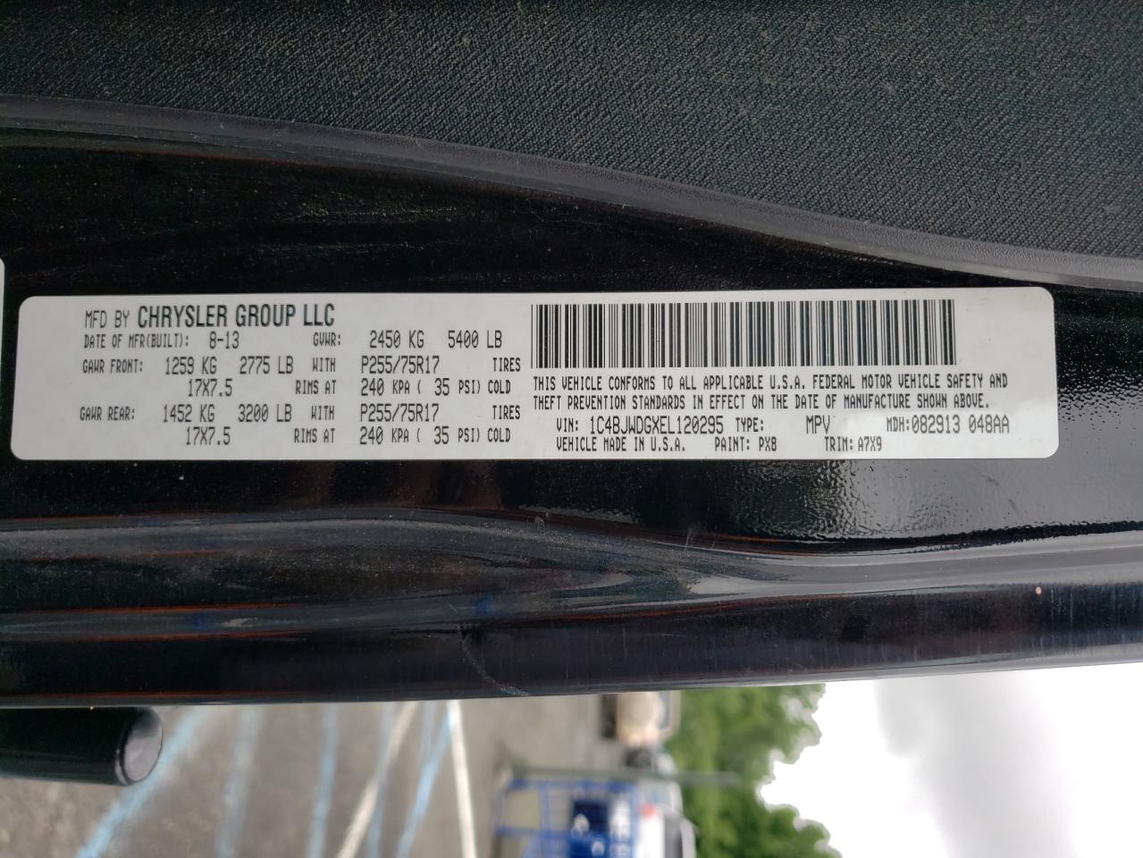 2014 Jeep Wrangler Unlimited Sport VIN: 1C4BJWDGXEL120295 Lot: 66460054