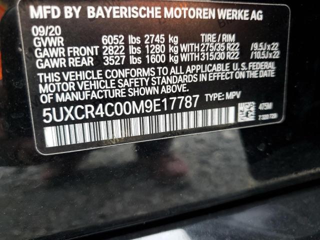 5UXCR4C00M9E17787 BMW X5 SDRIVE 12