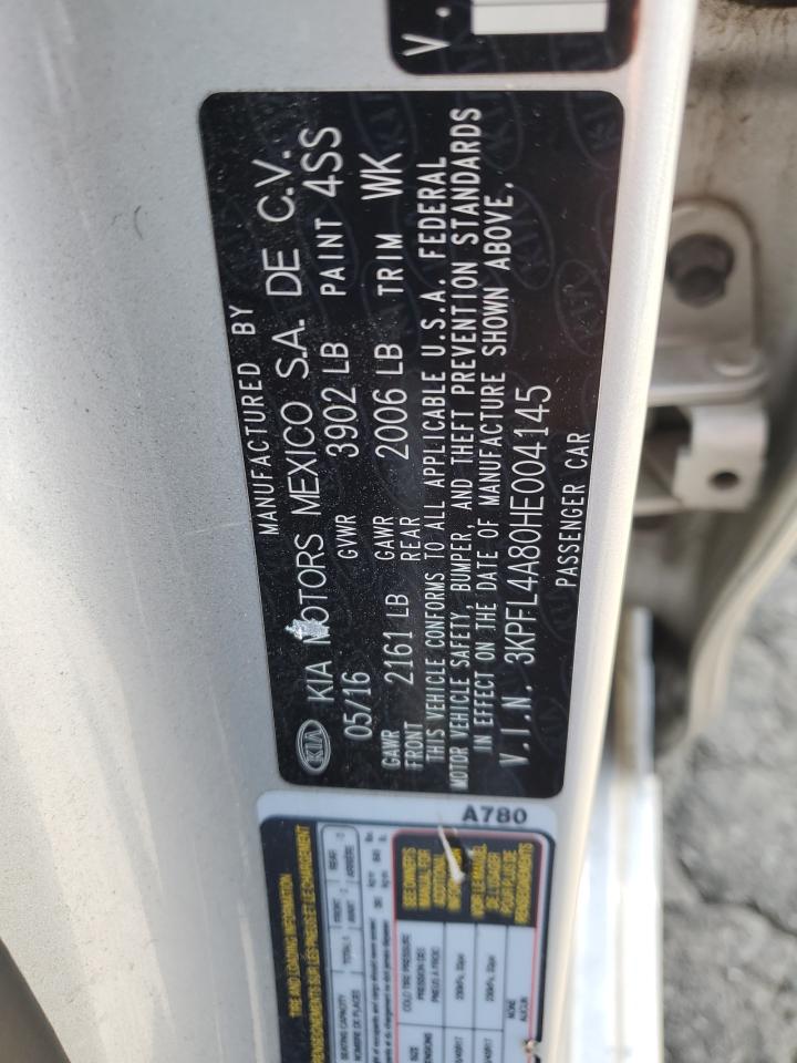 2017 Kia Forte Ex VIN: 3KPFL4A80HE004145 Lot: 66618744