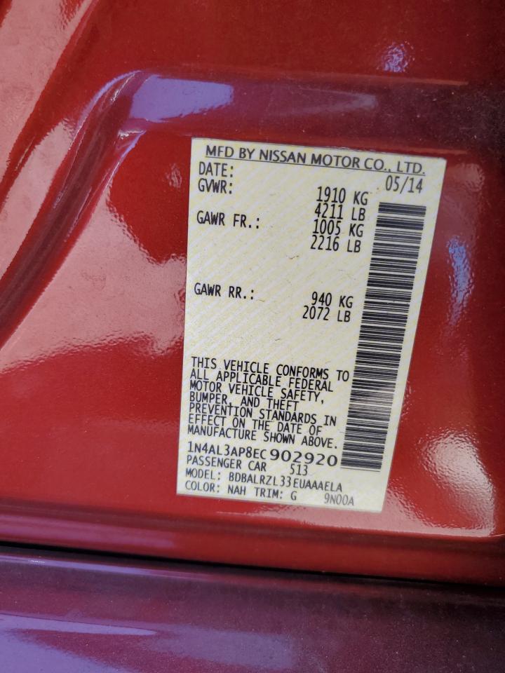 1N4AL3AP8EC902920 2014 Nissan Altima 2.5