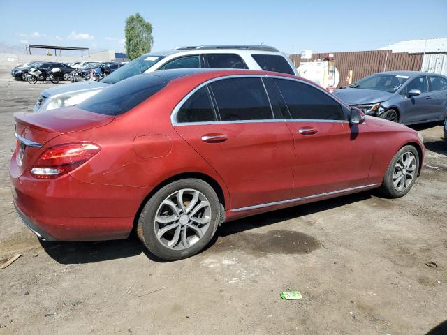 Седани MERCEDES-BENZ C-CLASS 2016 Червоний