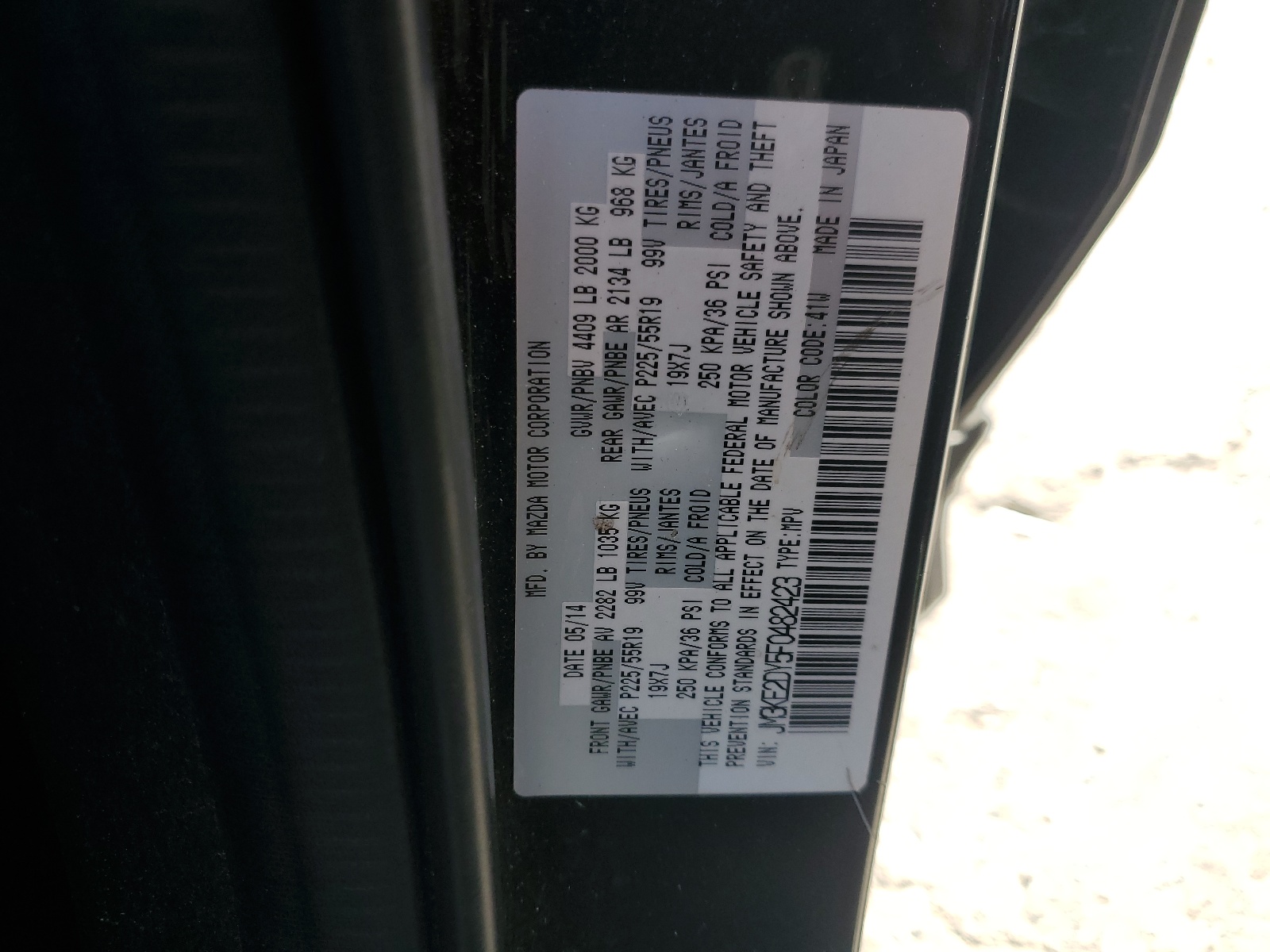 JM3KE2DY5F0482423 2015 Mazda Cx-5 Gt