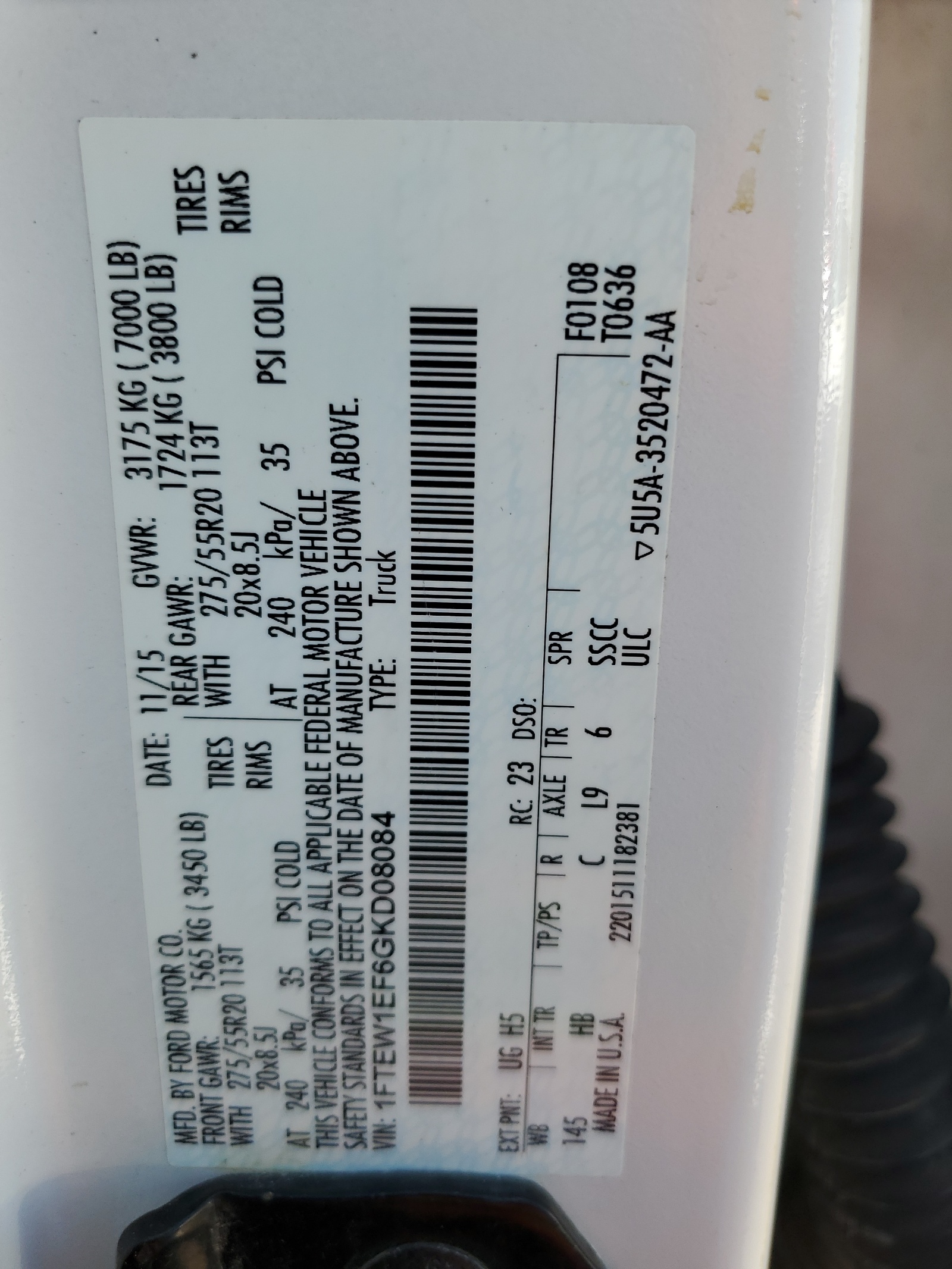 1FTEW1EF6GKD08084 2016 Ford F150 Supercrew