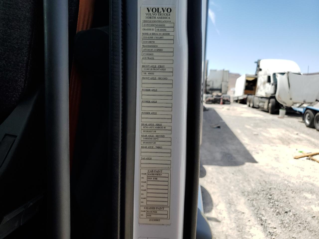 2021 Volvo Vnr VIN: 4V4WC9EH7MN600032 Lot: 43726534