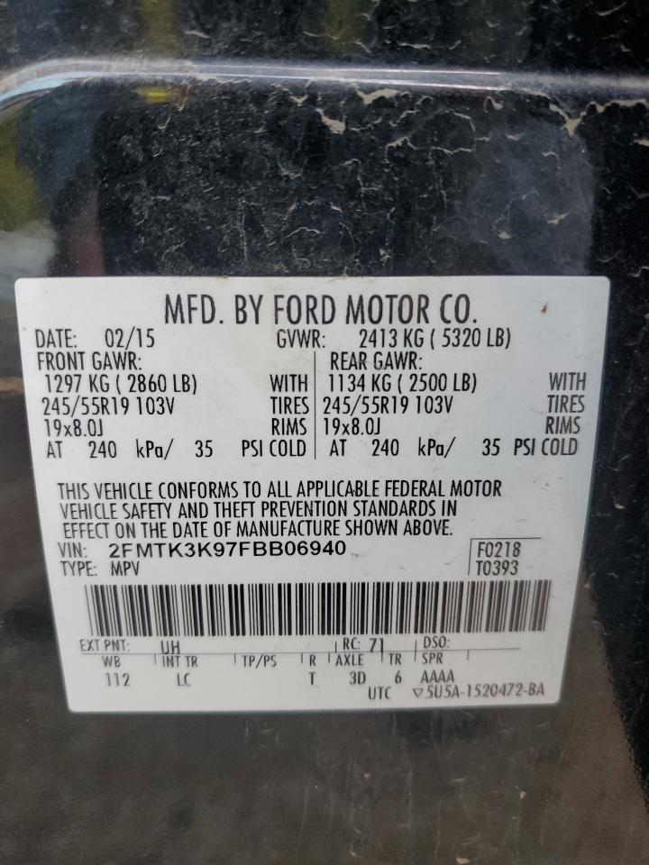 2FMTK3K97FBB06940 2015 FORD EDGE - Image 13