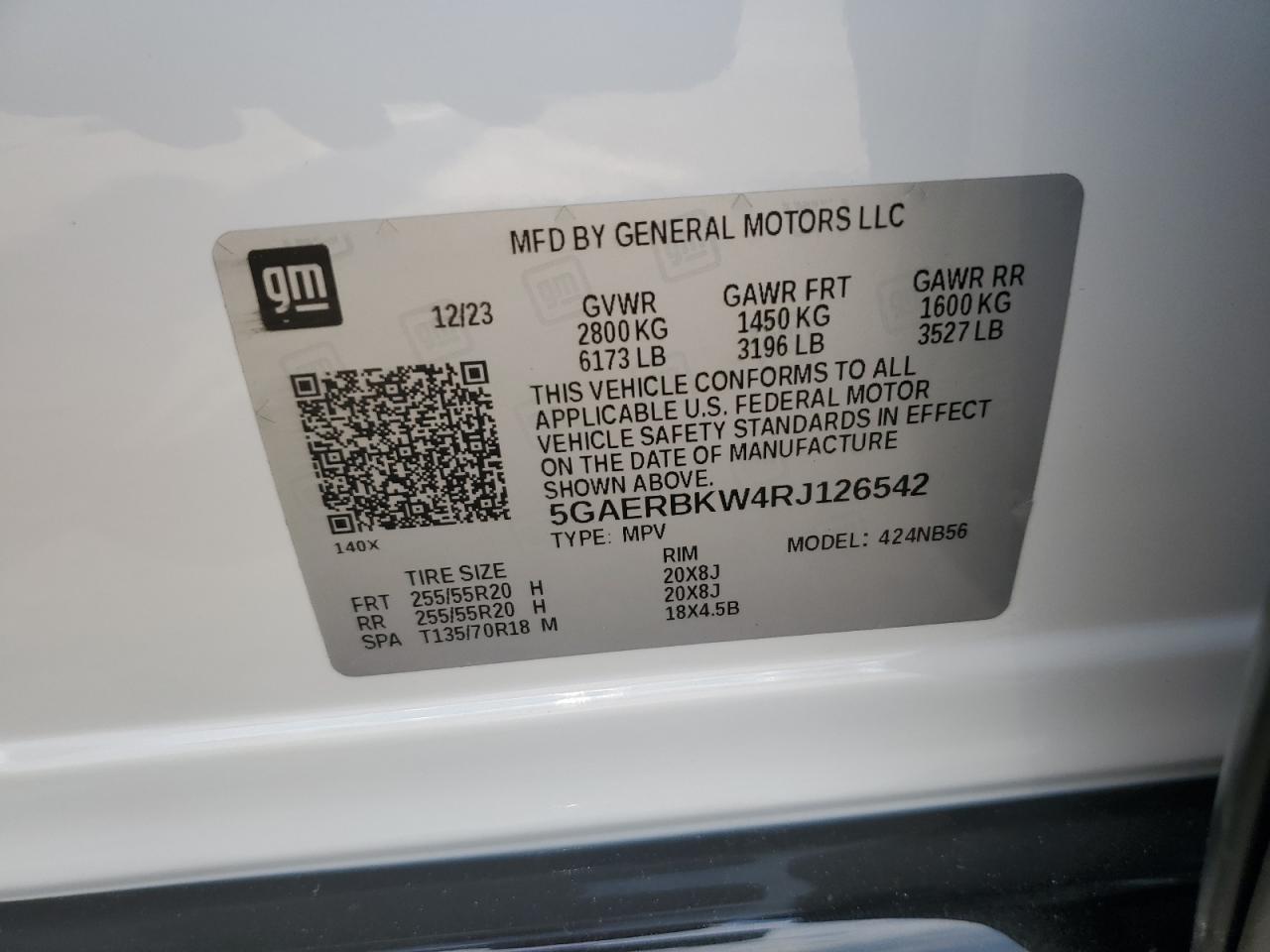 5GAERBKW4RJ126542 2024 BUICK ENCLAVE - Image 14