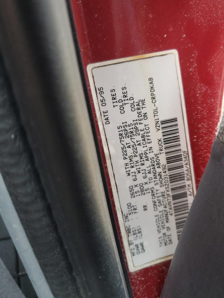 1995 Toyota Tacoma Xtracab VIN: 4TAVN73FXSZ031492 Lot: 65640844