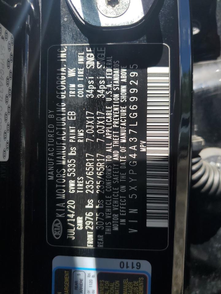 5XYPG4A37LG699295 2020 Kia Sorento L