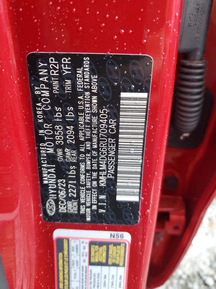 2024 Hyundai Elantra Sel VIN: KMHLM4DG6RU709405 Lot: 66765064