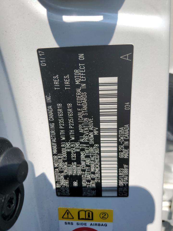 2017 Lexus Rx 350 Base VIN: 2T2BZMCA2HC079078 Lot: 65041364