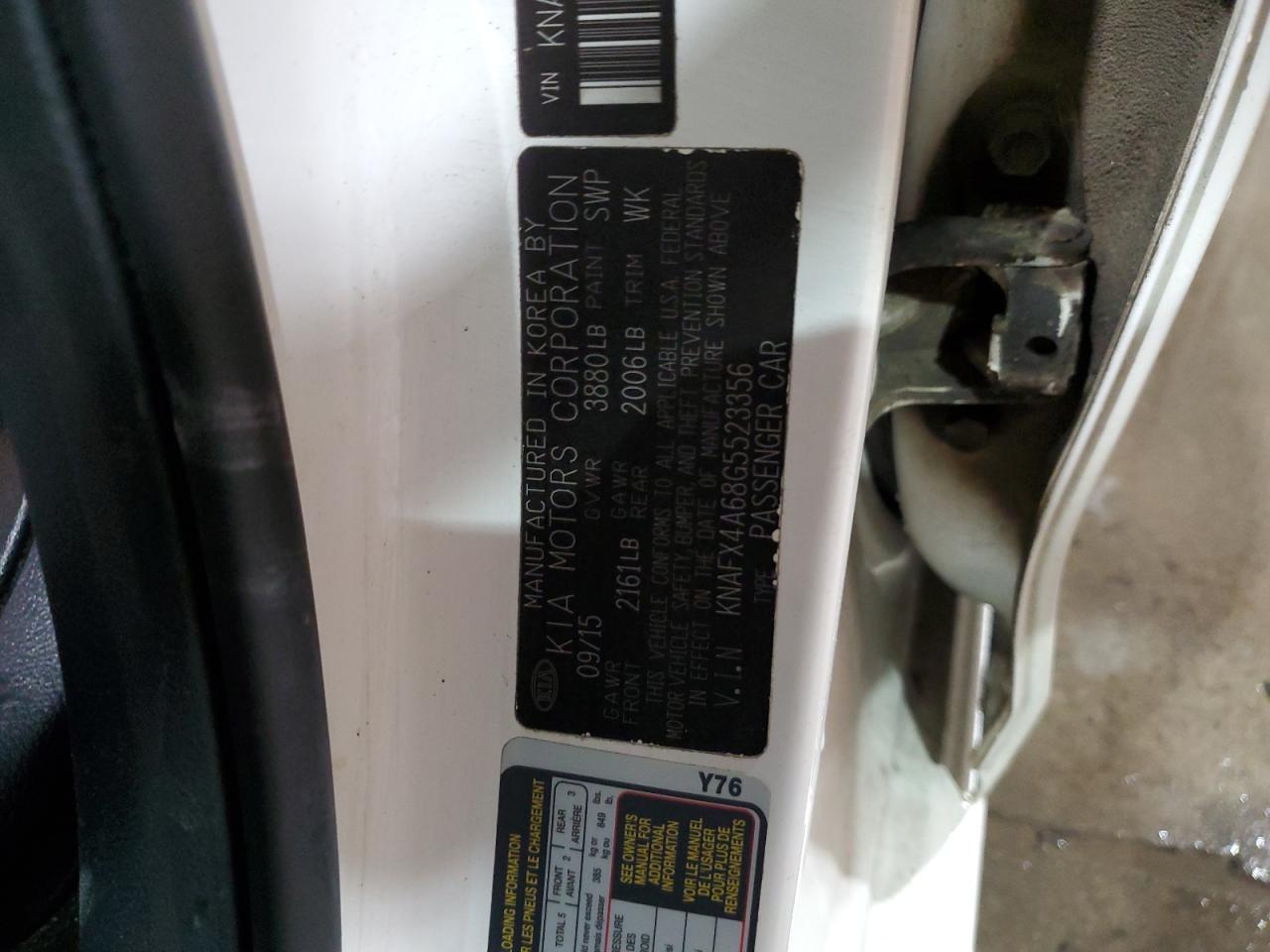 2016 Kia Forte Lx VIN: KNAFX4A68G5523356 Lot: 64928554