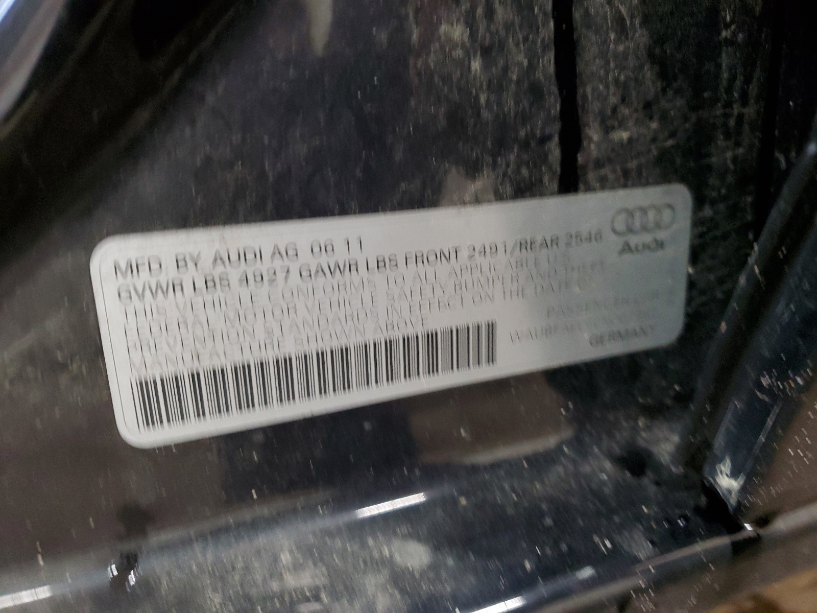 WAUBFAFL5CN002362 2012 Audi A4 Premium