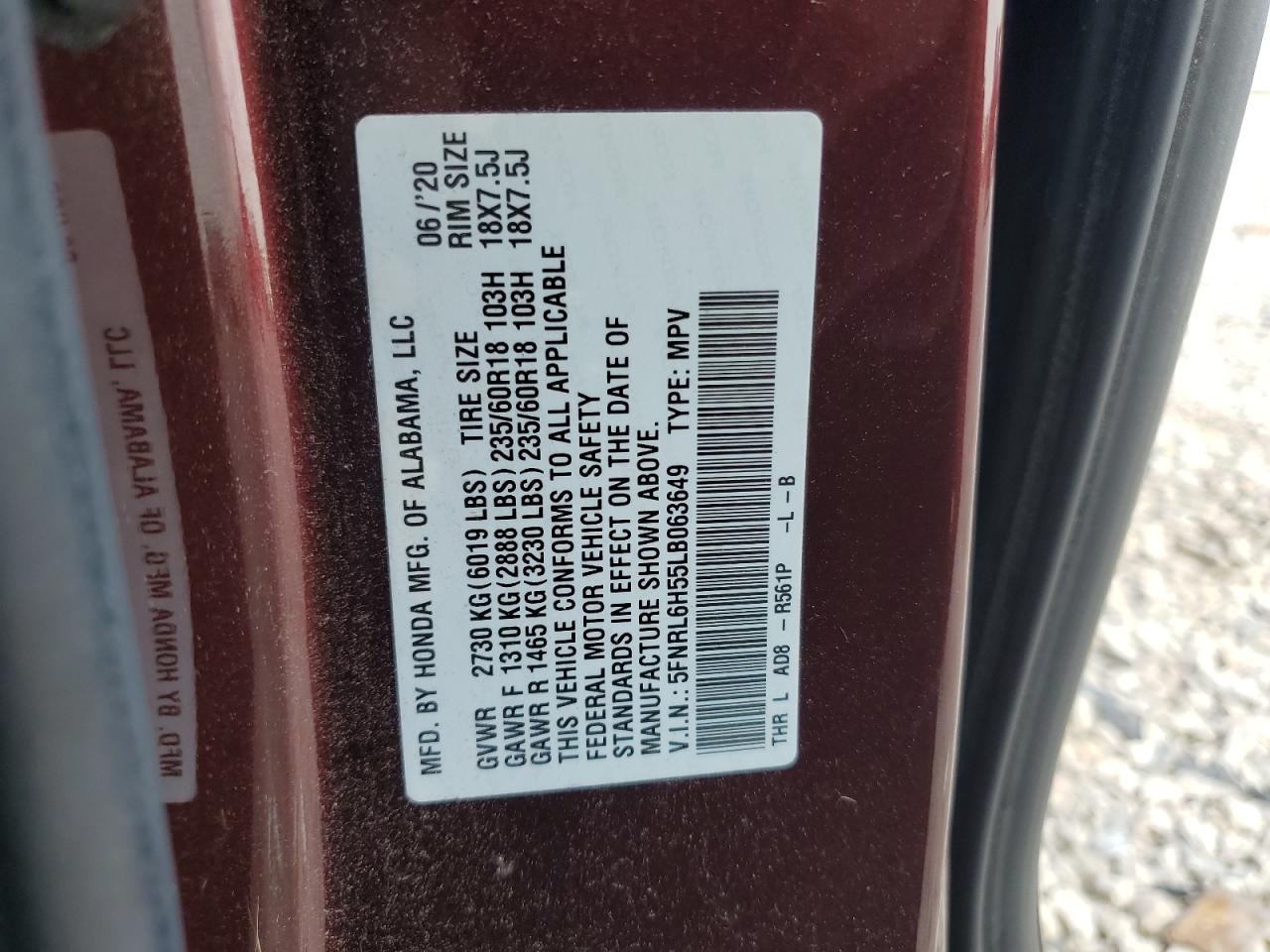 2020 Honda Odyssey - Image 15
