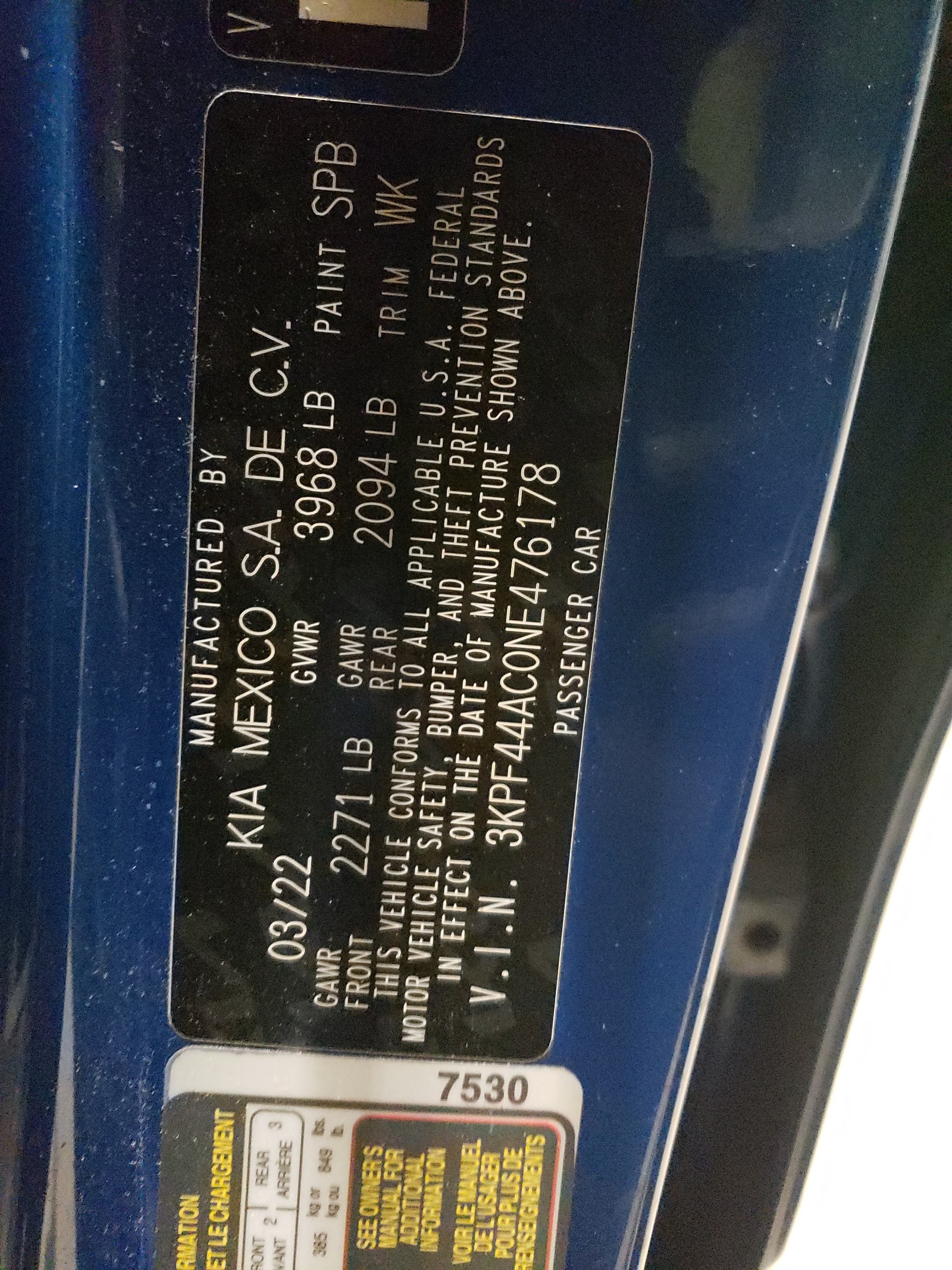 3KPF44AC0NE476178 2022 Kia Forte Gt