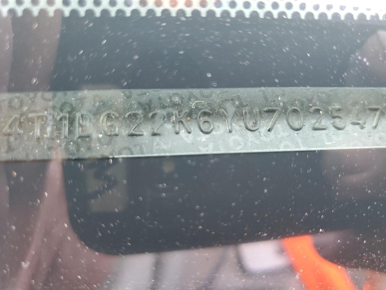 2000 Toyota Camry Ce VIN: 4T1BG22K6YU702547 Lot: 68538574