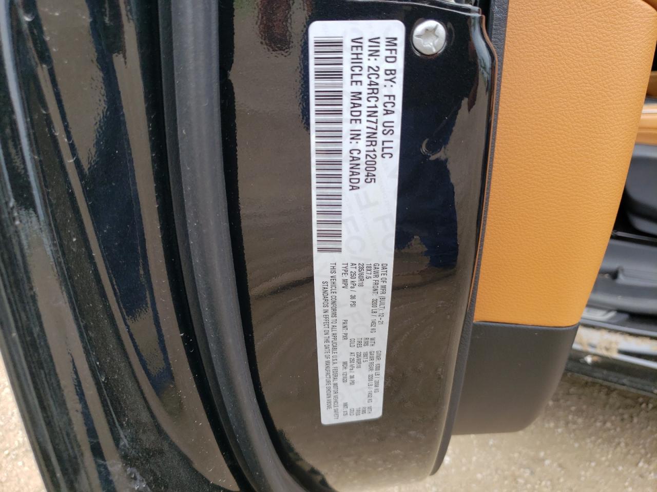 2022 Chrysler Pacifica Hybrid Pinnacle VIN: 2C4RC1N77NR120045 Lot: 66379614