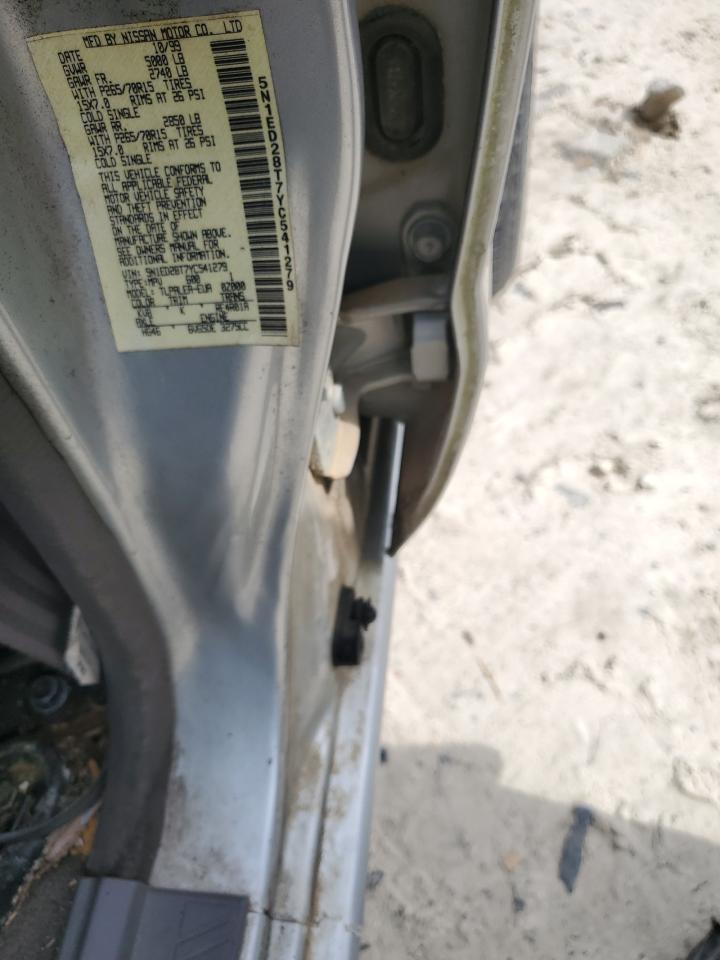 2000 Nissan Xterra Xe VIN: 5N1ED28T7YC541279 Lot: 63139974