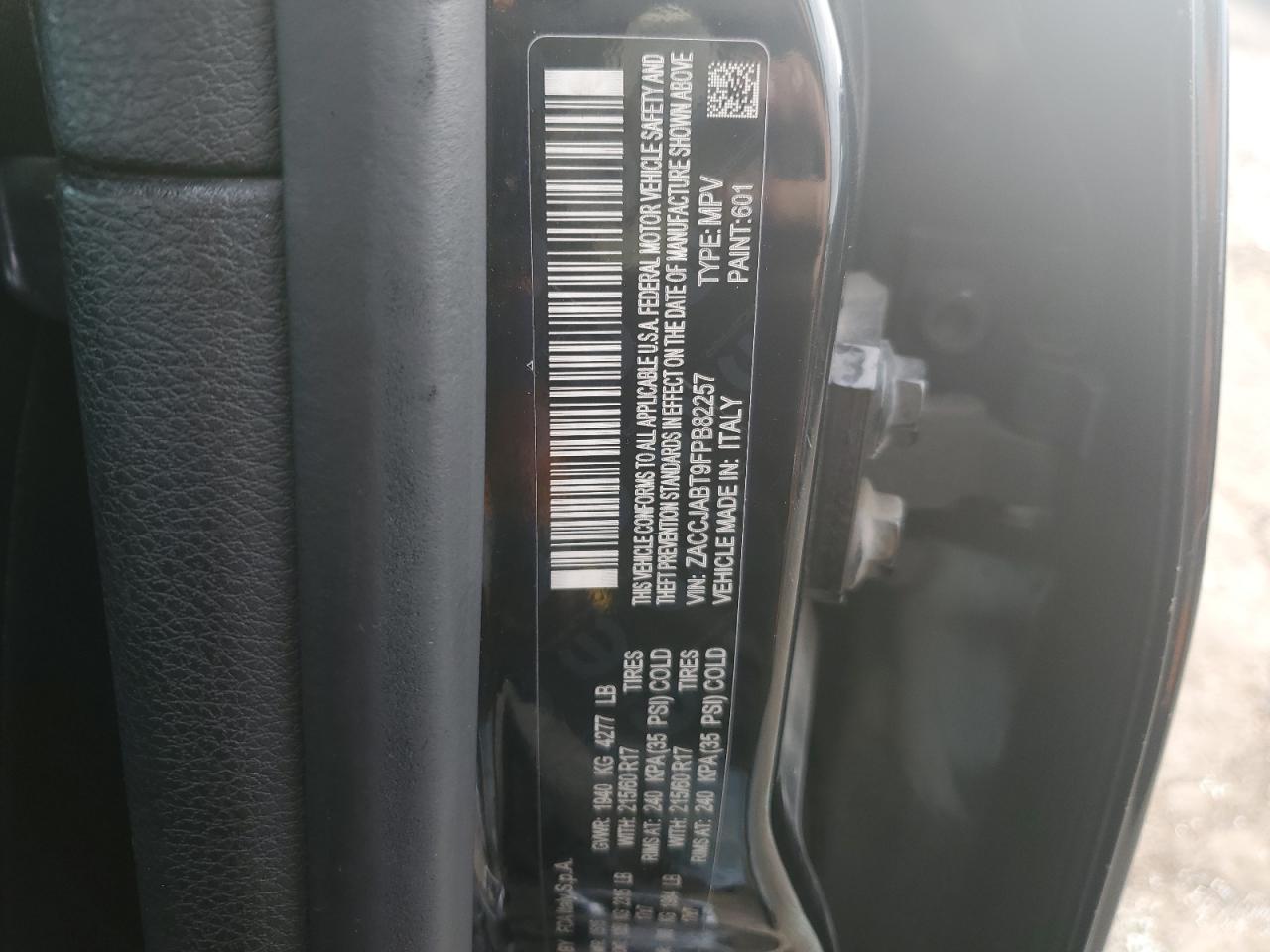 2015 Jeep Renegade Latitude VIN: ZACCJABT9FPB82257 Lot: 66113094