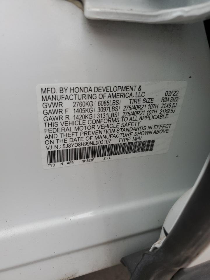 5J8YD8H99NL003107 2022 Acura Mdx Type S