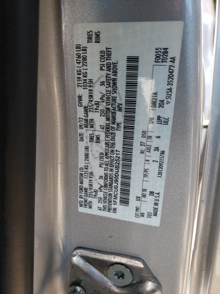 2013 Ford Escape Titanium VIN: 1FMCU0J90DUB25217 Lot: 66976594