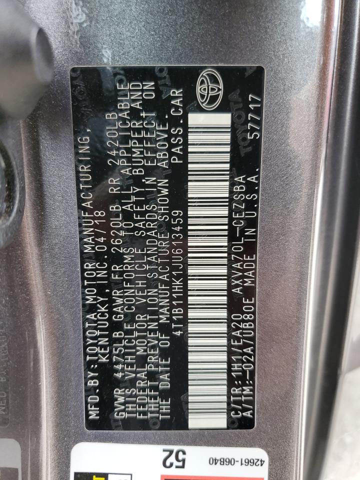 4T1B11HK1JU613459 2018 TOYOTA CAMRY - Image 14