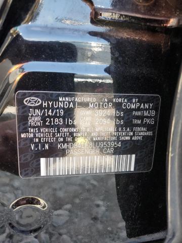 KMHD84LF8LU953954 Hyundai Elantra SE 14