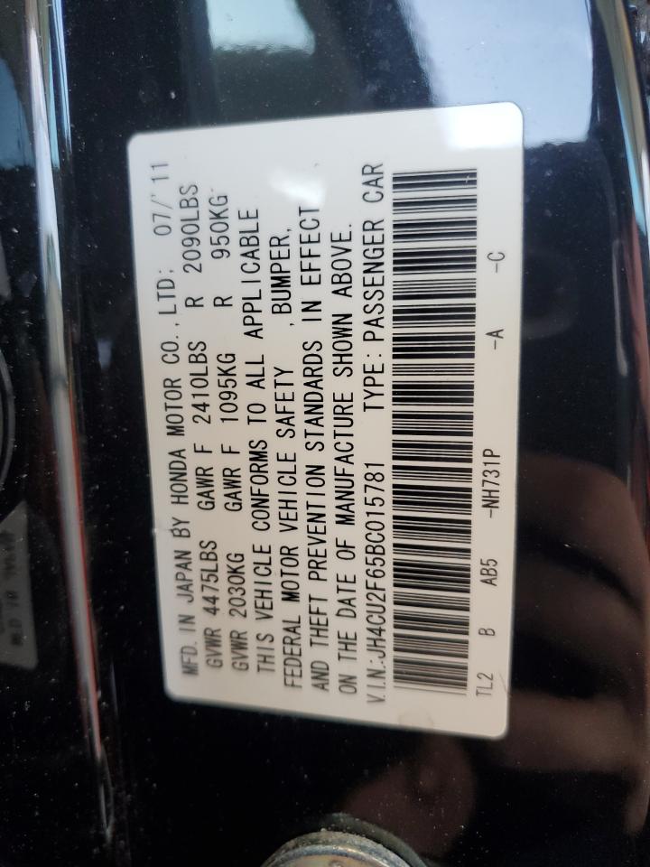 JH4CU2F65BC015781 2011 Acura Tsx