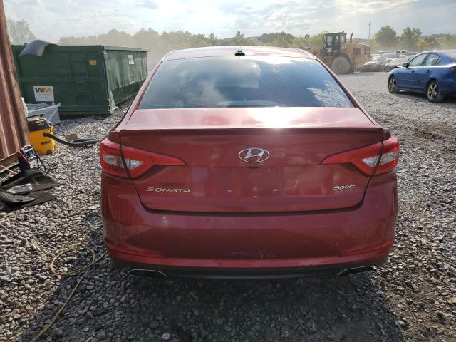  HYUNDAI SONATA 2016 Czerwony