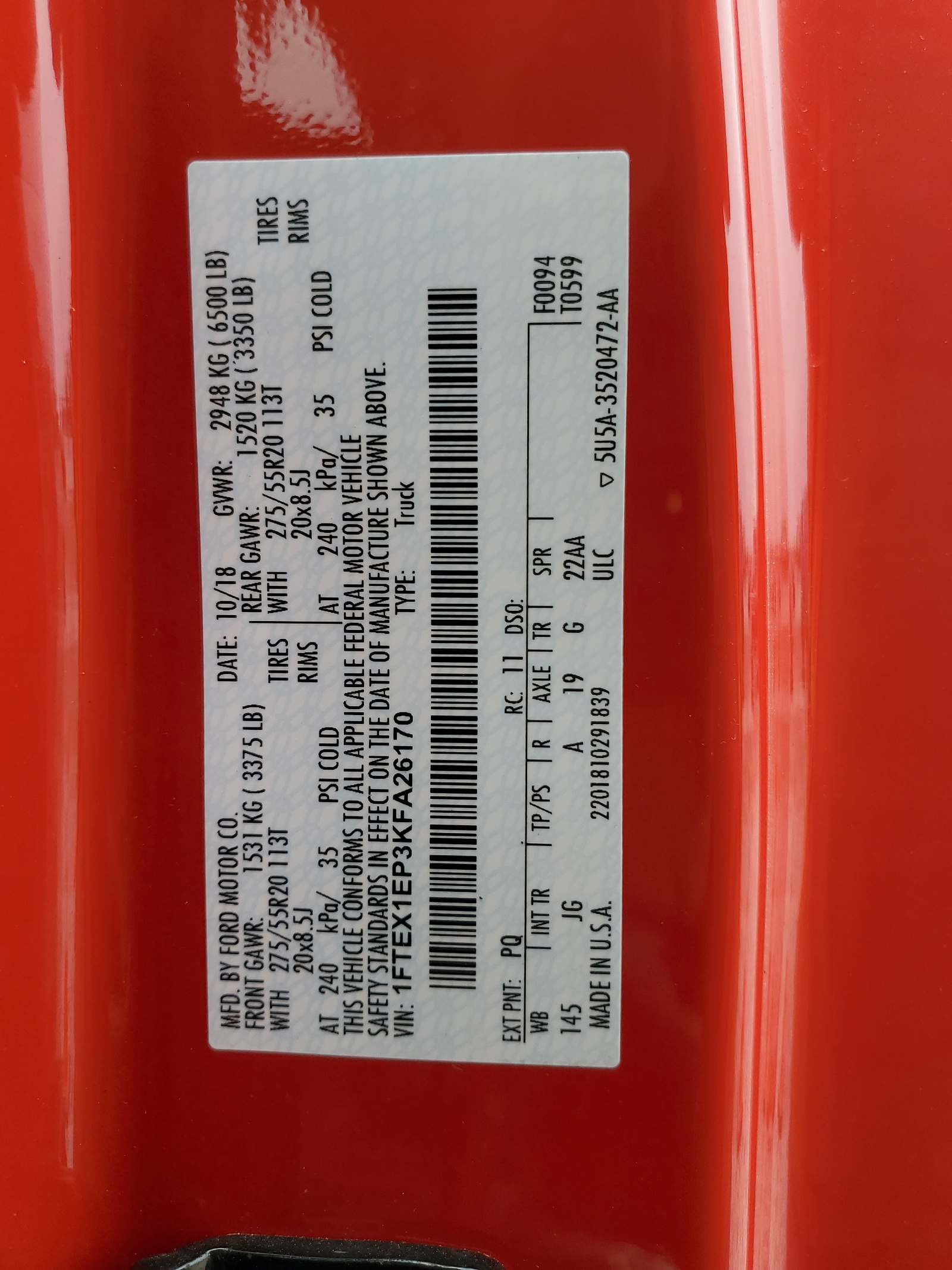 1FTEX1EP3KFA26170 2019 Ford F150 Super Cab