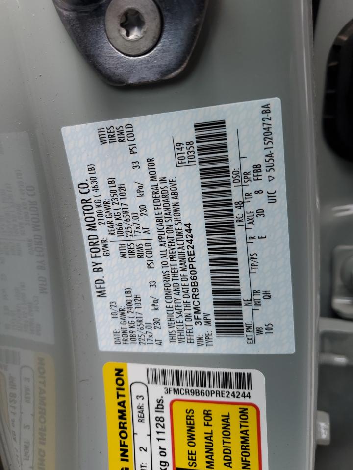 2023 Ford Bronco Sport Big Bend VIN: 3FMCR9B60PRE24244 Lot: 68657944