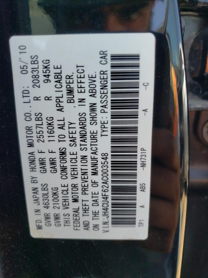 JH4CU4F62AC003548 2010 Acura Tsx