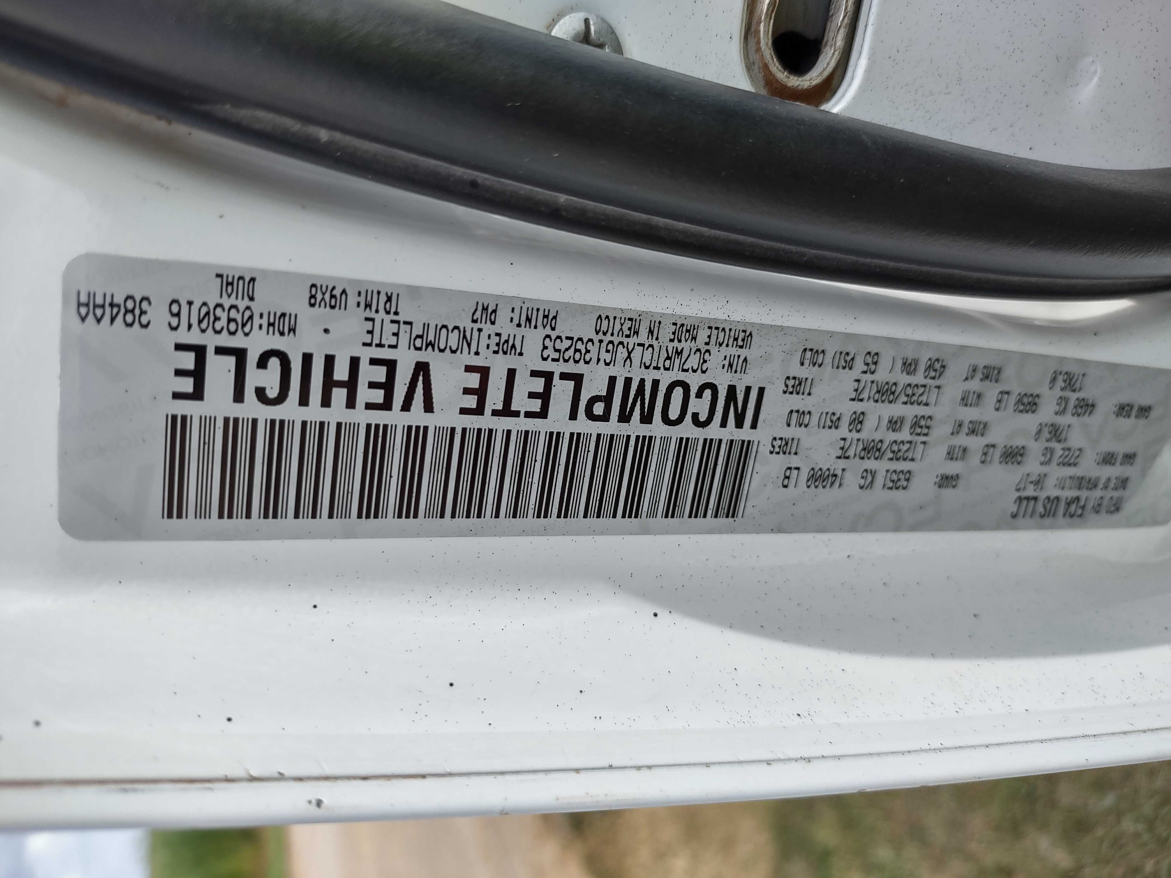 3C7WRTCLXJG139253 2018 Ram 3500