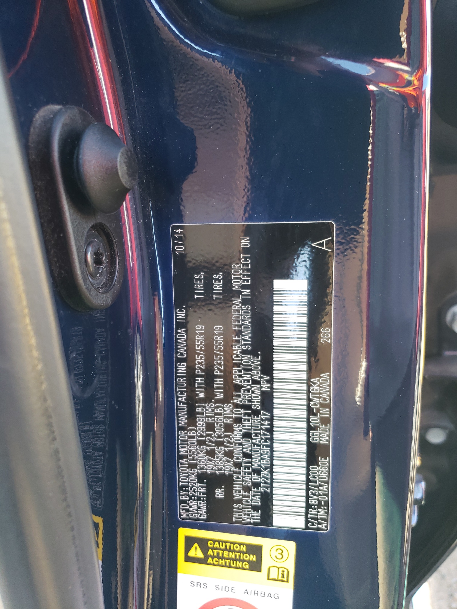 2T2ZK1BA9FC171417 2015 Lexus Rx 350