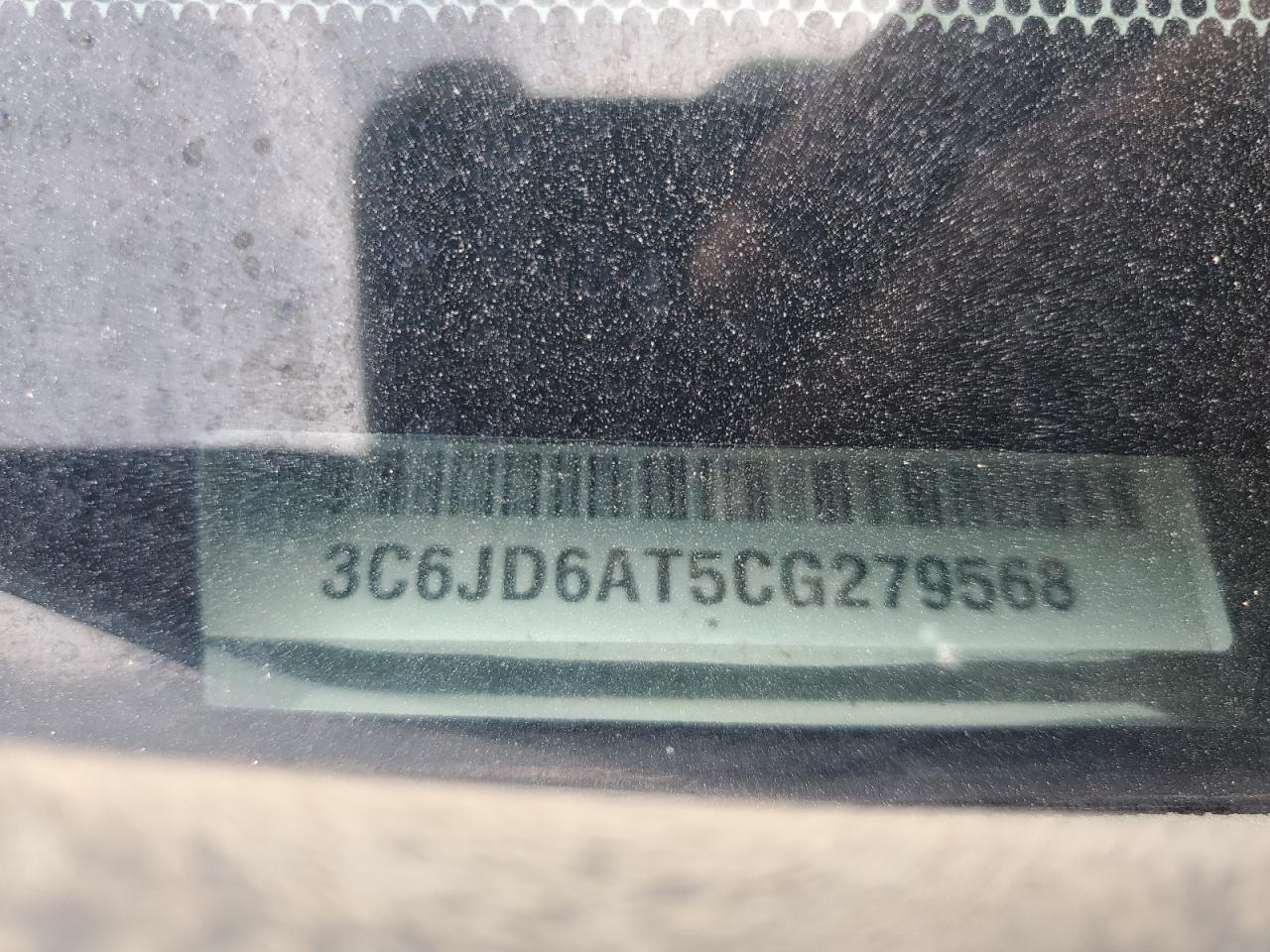 2012 Dodge Ram 1500 St VIN: 3C6JD6AT5CG279568 Lot: 60629284