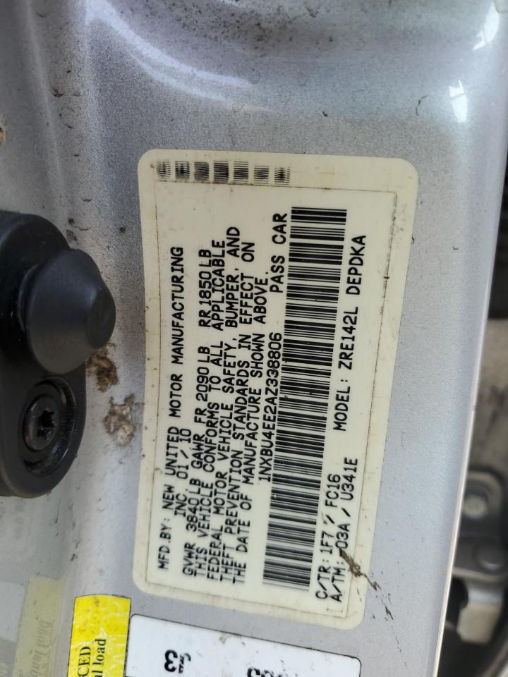 1NXBU4EE2AZ338806 2010 Toyota Corolla Base