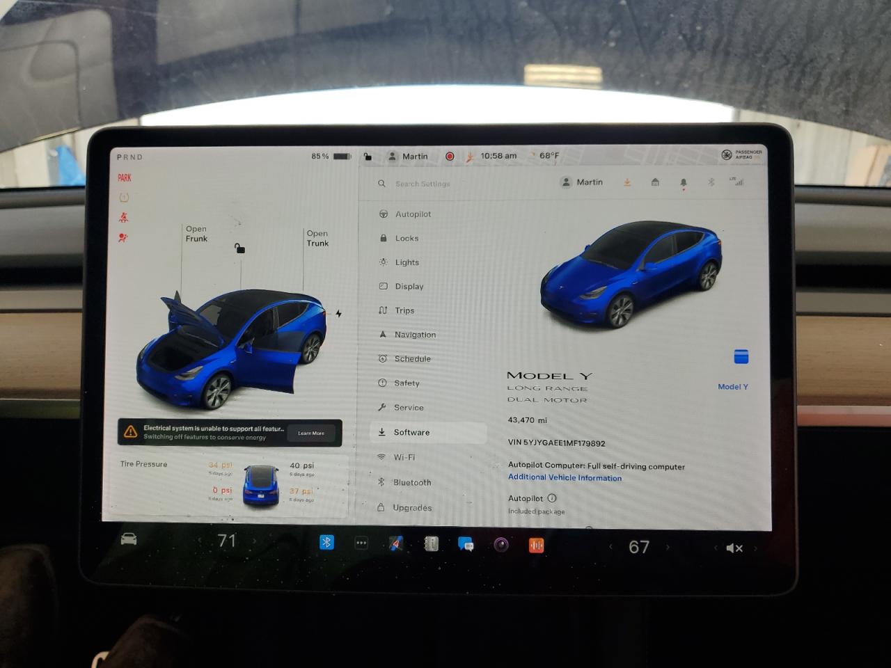 5YJYGAEE1MF179892 2021 Tesla Model Y