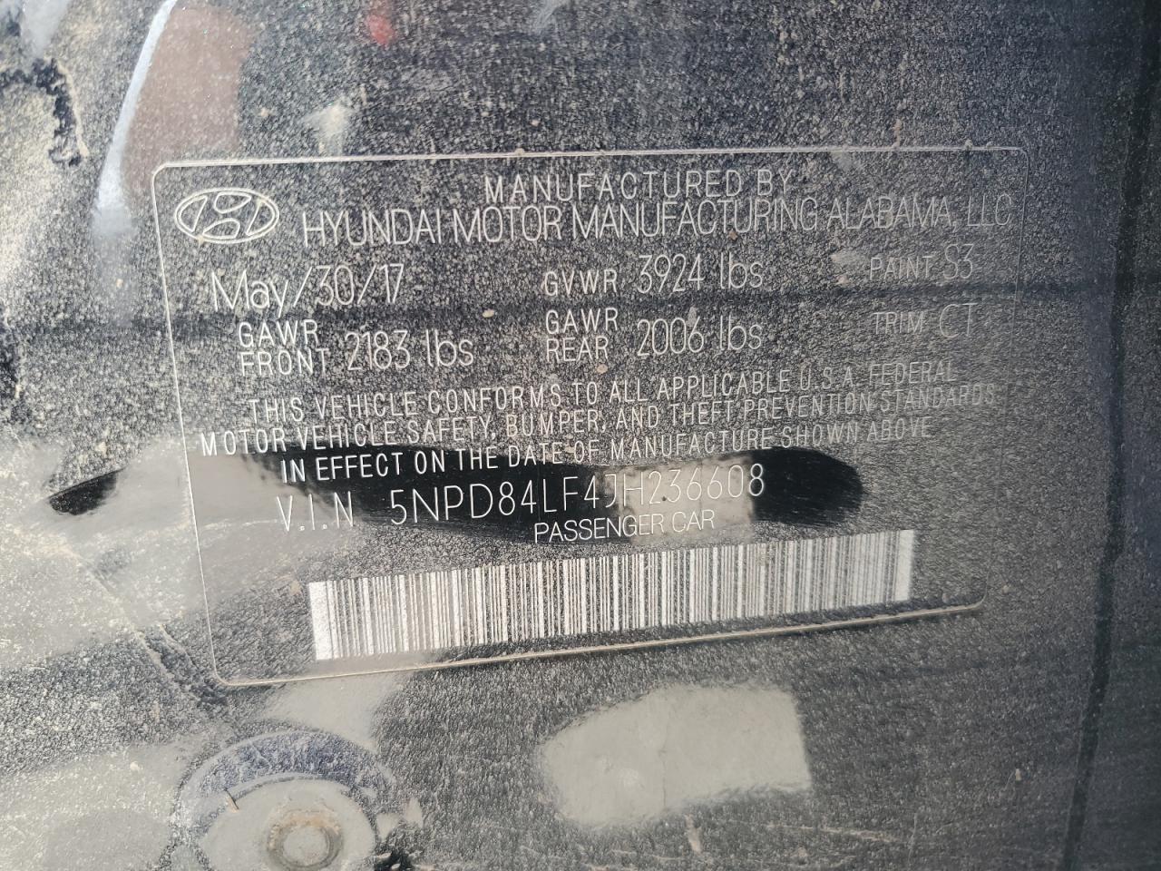 2018 Hyundai Elantra Sel VIN: 5NPD84LF4JH236608 Lot: 66694444