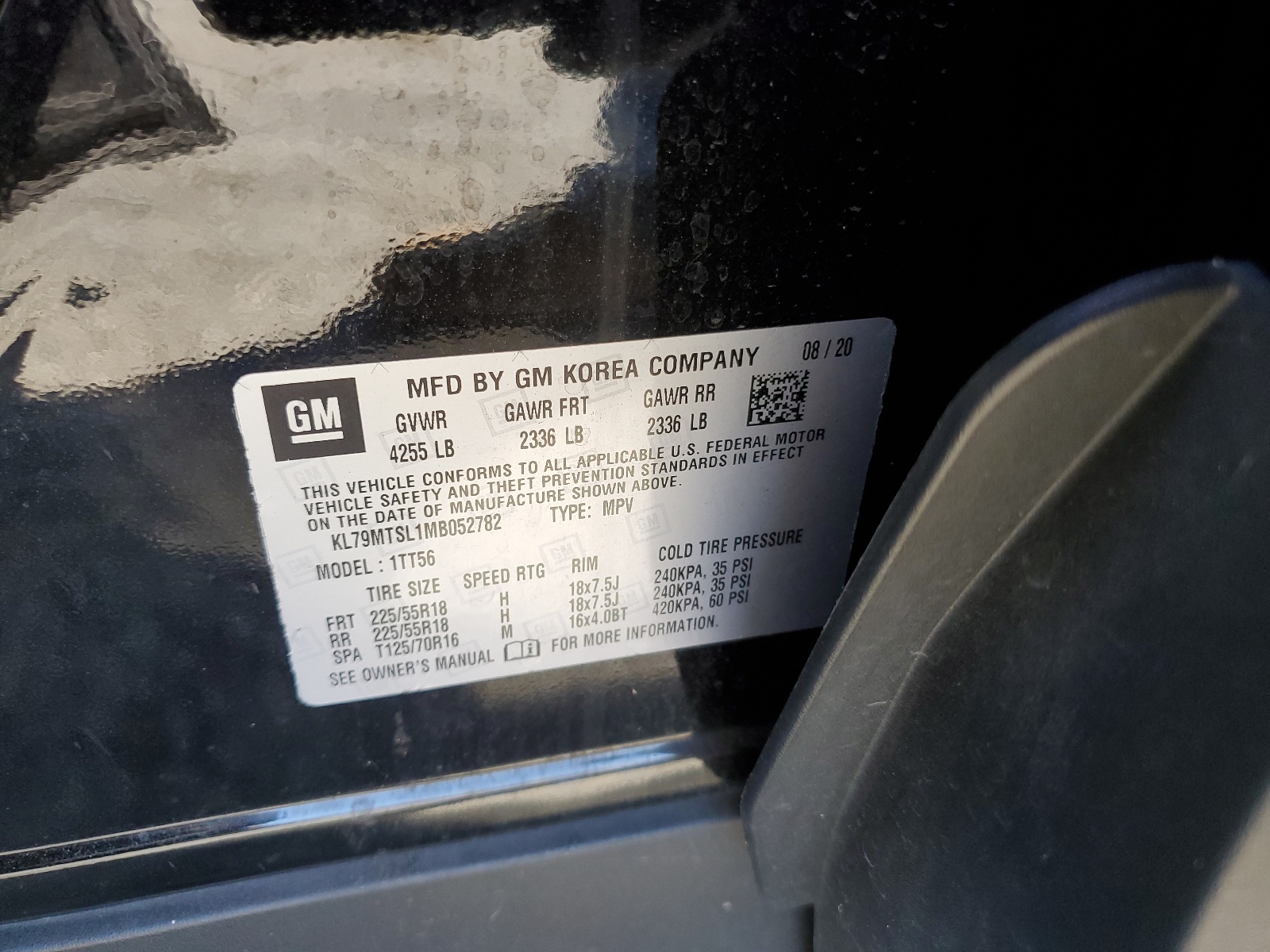 KL79MTSL1MB052782 2021 Chevrolet Trailblazer Rs