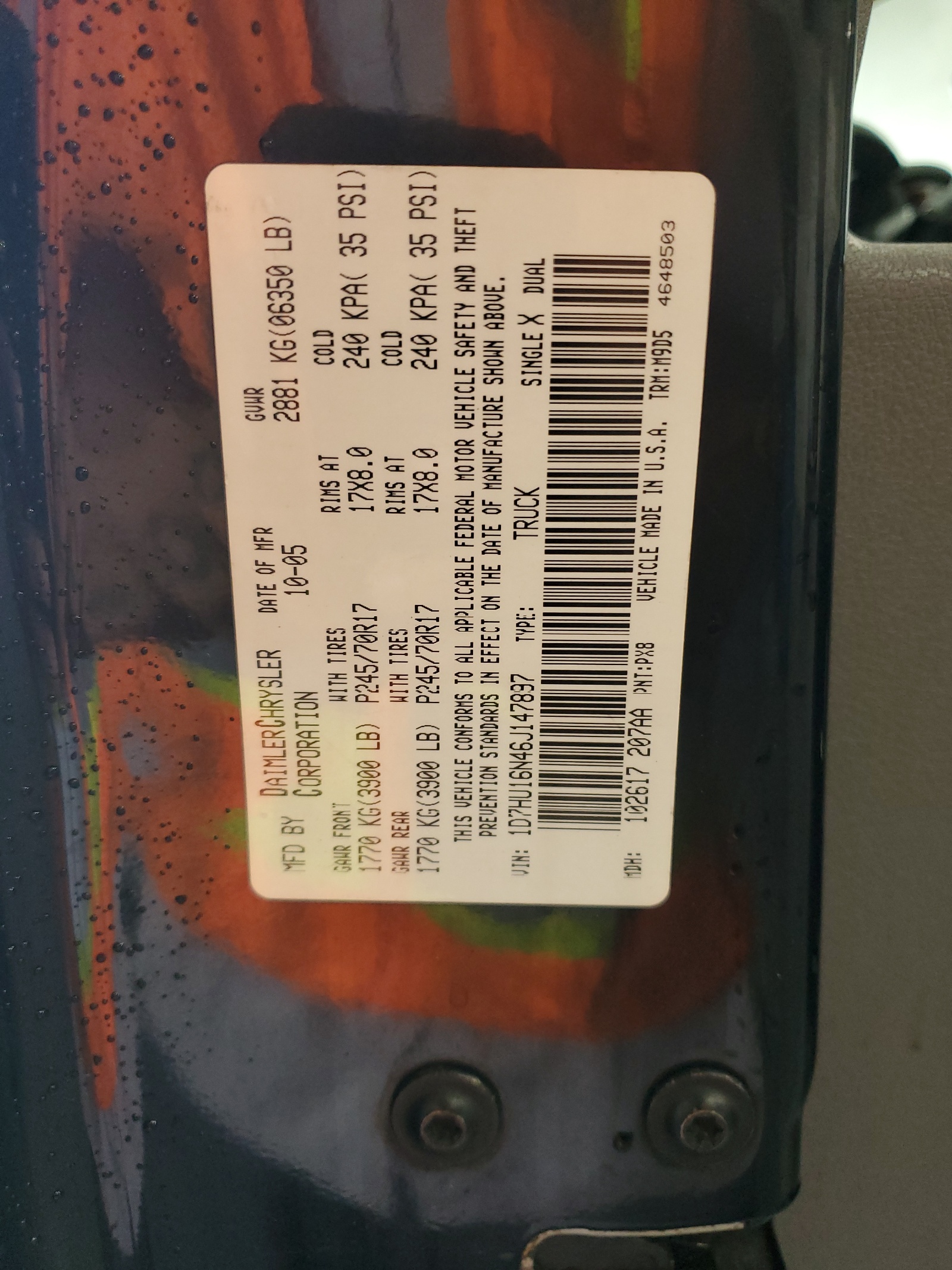 1D7HU16N46J147897 2006 Dodge Ram 1500 St