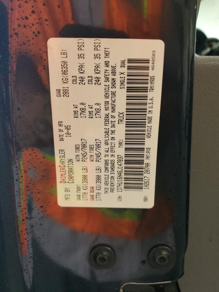 2006 Dodge Ram 1500 St VIN: 1D7HU16N46J147897 Lot: 65888034