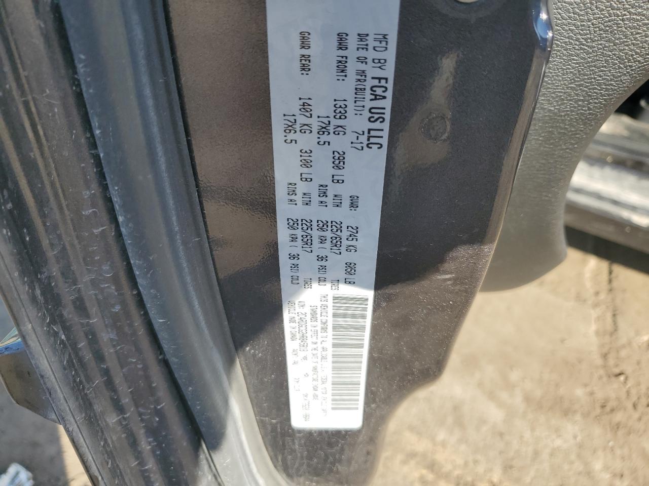 2017 Dodge Grand Caravan Sxt VIN: 2C4RDGCG2HR845818 Lot: 66467204