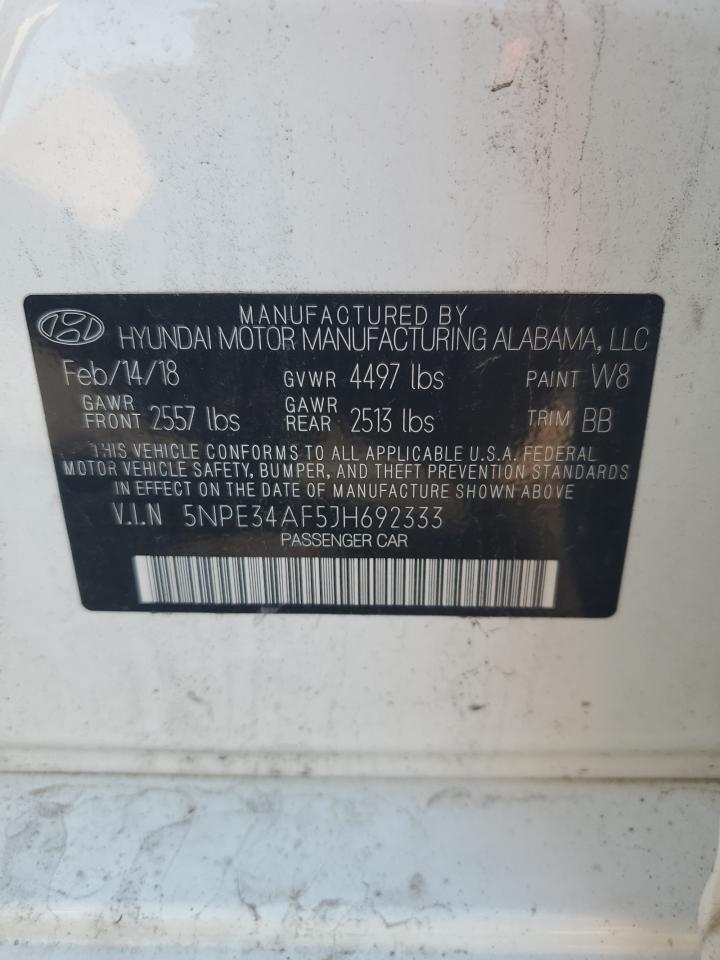 5NPE34AF5JH692333 2018 HYUNDAI SONATA - Image 12