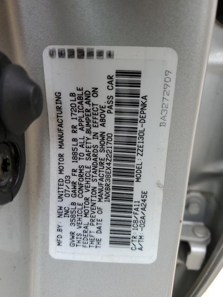 1NXBR38EX4Z221700 2004 Toyota Corolla Ce