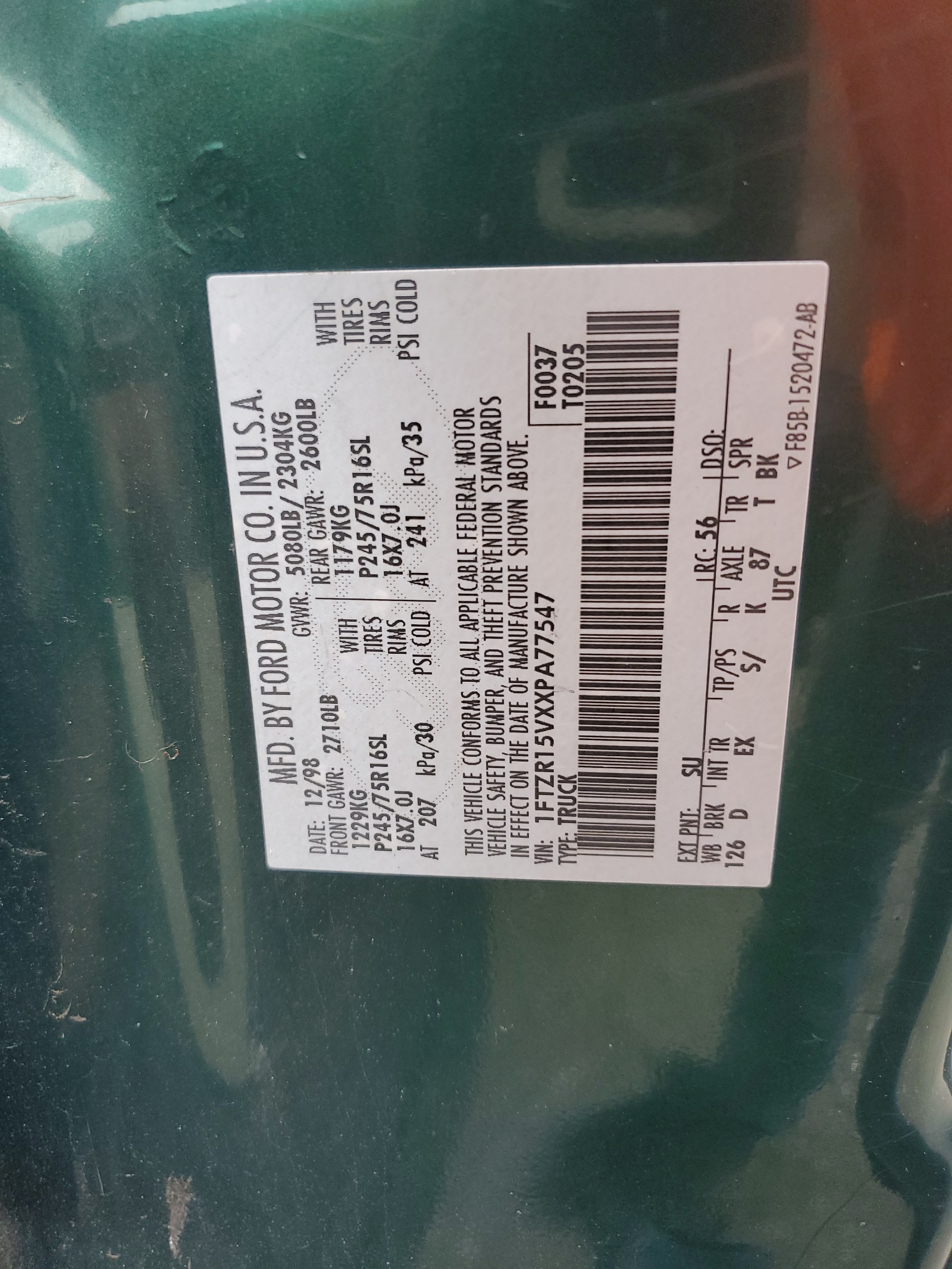 1FTZR15VXXPA77547 1999 Ford Ranger Super Cab