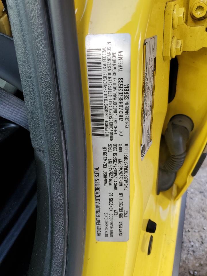 2014 Fiat 500L Trekking VIN: ZFBCFADH6EZ021538 Lot: 66836734